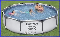 Bestway Steel Pro Max 3.05m x 0.76m Round Above Ground Outdoor Swimming Pool Set