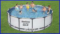 Bestway Steel Pro Max 4.27m x 1.22m Round Above Ground Outdoor Swimming Pool Set