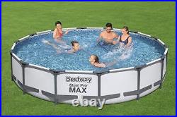 Bestway Steel Pro Max 4.27m x 84cm Round Above Ground Outdoor Swimming Pool Set