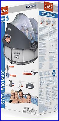 Bestway Steel Pro Max Above Ground Pool Round Swimming Pool Set Complete with