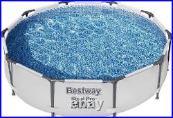 Bestway Steel Pro Max Above Ground Round Family Swimming Pool 10ft FREE