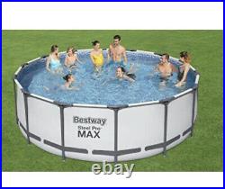 Bestway Steel Pro Max Framed Garden Pool, Above Ground Grey 14ft RRP £650