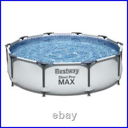 Bestway Steel Pro Max Round Frame Swimming Pool with Filter Pump, Above Ground