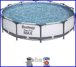 Bestway Steel Pro Max Swimming Pool 3.6m 12ft with filter pump NEW