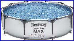Bestway Steel Pro Max round Frame Swimming Pool with Filter Pump, above Ground