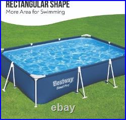 Bestway Steel Pro Metal Frame Above Ground Pool, Family Outdoor Pool 9.10ft