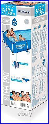 Bestway Steel Pro Metal Frame Swimming Pool, Family Above Ground Pool