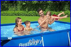 Bestway Steel Pro Metal Frame Swimming Pool, Family Above Ground Pool, Outdoo