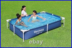 Bestway Steel Pro Pool Swimming Pool, Rectangle Above Ground Fast Set Pool