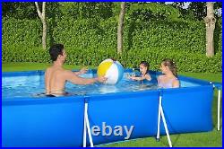 Bestway Steel Pro Pool Swimming Pool, Rectangle Above Ground Garden Frame