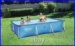 Bestway Steel Pro Splash Family Swimming Pool Steel Frame Rectangular 9.10 ft UK