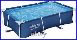 Bestway Steel Pro Swimming Pool above Ground Rectangle Paddling Pool, 8'6