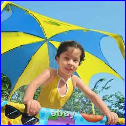 Bestway Steel Pro UV Careful Above Ground Pool for Kids Baby Sun Shade Canopy