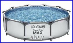 Bestway Swimming Pool 10ft x 30 Steel Pro Max Frame Above Ground Pool Outdoor