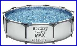 Bestway Swimming Pool 10ft x 30 Steel Pro Max Frame Pool Set Outdoor