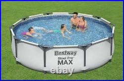 Bestway Swimming Pool 10ft x 30 Steel Pro Max Frame Pool Set Outdoor