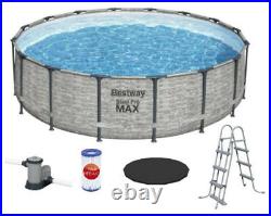 Bestway Swimming Pool 16ft x 48in Steel Pro MAX Deep Grey BW5619E