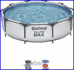 Bestway Swimming Pool 3m / 10ft Steel Pro Max With FILTER PUMP Above Ground Set
