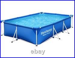 Bestway Swimming Pool 3m X 2m x 66cm Large Above Ground Frame Rectangular 3m