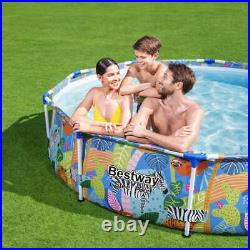 Bestway Swimming Pool Frame 305x66cm Above Ground Outdoor Family Fun Kids