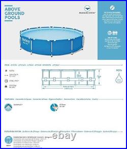 Bestway Swimming Pool Frame 366cm Above Ground Garden Outdoor Water Centre