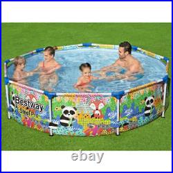 Bestway Swimming Pool Outdoor Above Ground Paddling Steel Pro Max vidaXL