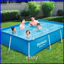 Bestway Swimming Pool Patio Above Ground with Steel Frame Pro 56403 UK Outlet