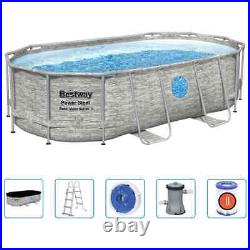 Bestway Swimming Pool Set Above Ground Frame Power Steel 2024