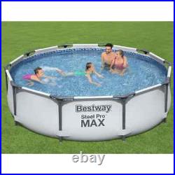 Bestway Swimming Pool Set Above Ground Garden Paddling Steel Pro MAX vidaXL