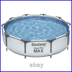Bestway Swimming Pool Set Above Ground Garden Paddling Steel Pro MAX vidaXL