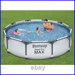 Bestway Swimming Pool Set Above Ground Pool Garden Paddling Pool Steel Pro MAX B