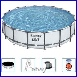 Bestway Swimming Pool Set Above Ground Swimming Pool Frame Pool Steel Pro MAX Be