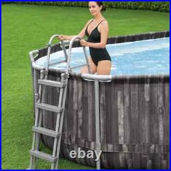 Bestway Swimming Pool Set Above Ground Swimming Pool with Filter Pump Oval Bestw
