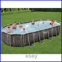 Bestway Swimming Pool Set Above Ground with Filter Pump Oval vidaXL