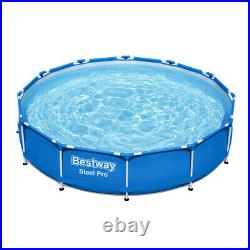 Bestway Swimming Steel Pro Inflatable Metal Pool Above Ground Pool Filter Pump F