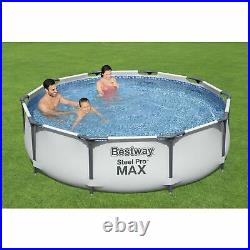 Bestway Unisex 10ft Steel Pro Max Garden Frame Pool Above Ground Pools Swimming