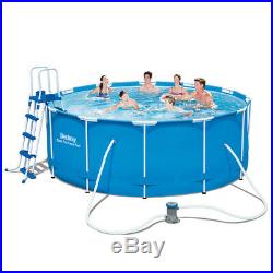 Bestway above Ground Swimming Pool Rounded 366x122cm + Pump Filter Ladder 56420