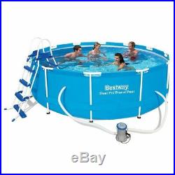 Bestway above ground swimming pool steel 366x100cm+pump filter and ladder 56418