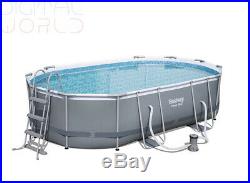 Bestway above ground swimming pool steel 488x305x107cm+pump filter cartridge
