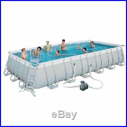 Bestway above ground swimming pool steel 732x366x132cm+pump filter ladder 56474