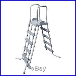 Bestway above ground swimming pool steel 732x366x132cm + pump sand ladder 56475