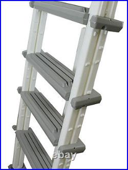 CONFER 6000X Heavy Duty Aboveground In-Pool Swimming Pool Ladder 48-54 + Pad