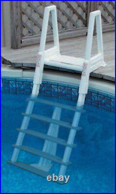 Confer 6000X 46-56 Inch Heavy-Duty Adjustable Above Ground Swimming Pool Ladder