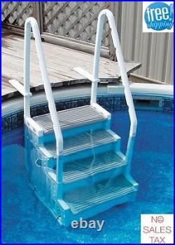 Confer Pool Steps Above Ground Swimming Access Ladder Stairs Deck Entry System