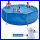 Crystals 10 Foot x 30 Inch Frame Outdoor Above Ground Swimming Pool with Pump