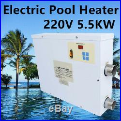 Electric Water Heater Swimming Pool Hot Tub Heater Thermostat Metal 5.5KW 220V