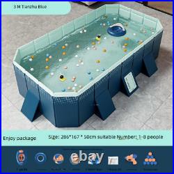 Foldable Family Swimming Pool Above Ground Garden Outdoor Kids Paddling Pools