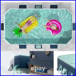 Foldable Family Swimming Pool Above Ground Pool Kids Outdoor(21014055 cm)