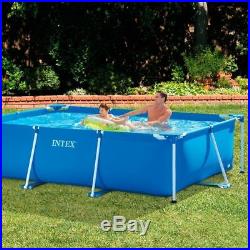 Garden Pool Above Ground Swimming Rectangular Frame Small Family Outdoor Pool