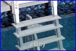 Heavy Duty Pool Ladder Above Ground In 6 Steps Deck Solid Safety 48 to 54
